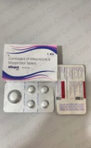 Pek MTP Kits mengandungi kombinasi Mifepristone dan Misoprostol untuk pengguguran kandungan, rujukan di panduangugur.com